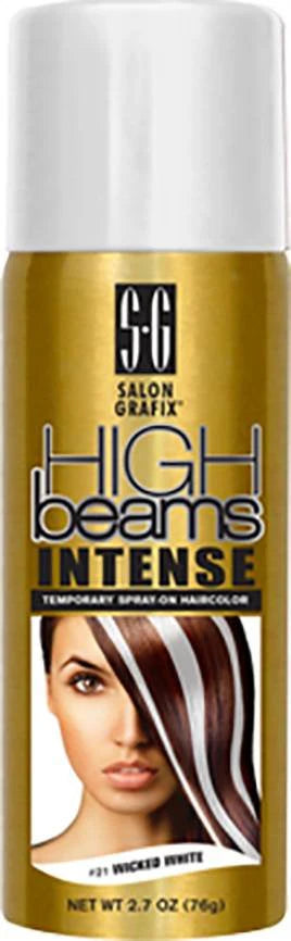 Salon Grafix High Beams Intense #21 Wicked White - Temporary Hair Color Spray - ANNS BEAUTY SUPPLY